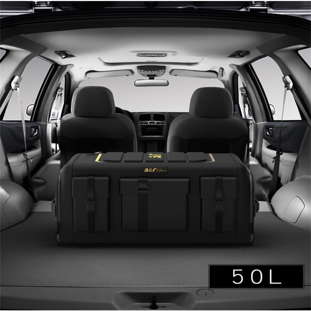 50L/70L Car Trunk Organizer - Durable Oxford Cloth Storage Box for SUVs, Sedans & Trucks