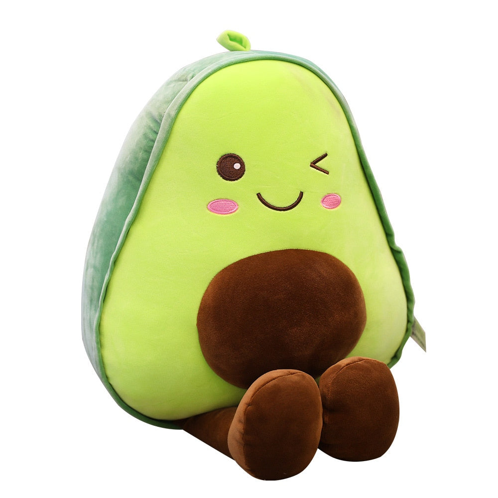 Cute 3D Avocado Stuffed Plush Toy - Perfect Gift for All Ages
