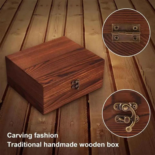 Premium Wooden Whiskey Stones Gift Set - Perfect Gift for Men Just a Gift Shop