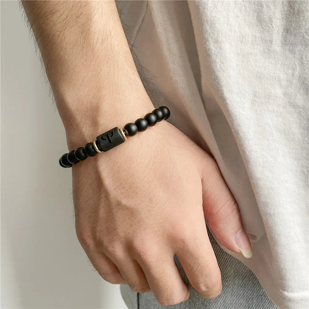 12 Zodiac Signs Natural Stone Bracelets