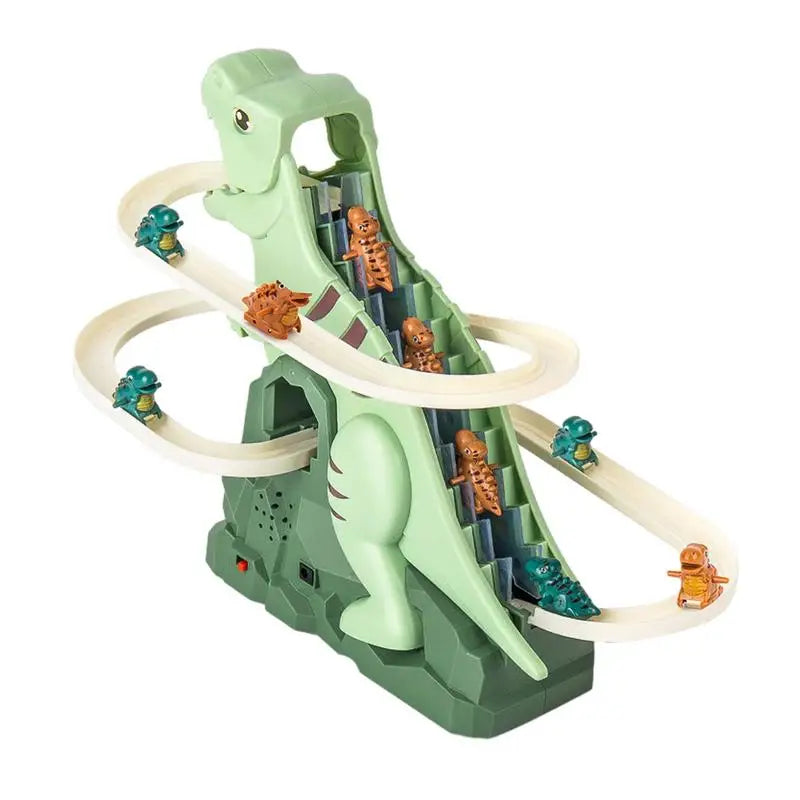 Electric Tyrannosaurus Slide Roller Coaster – Interactive LED Toy