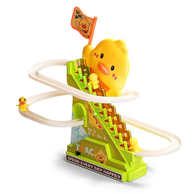 Music Duck Roller Coaster Toy Interactive – LED Toy for Kids