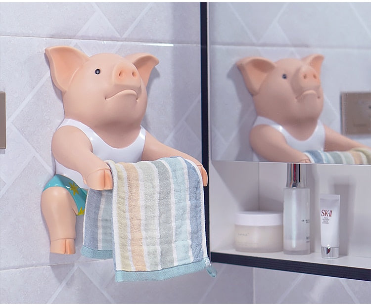Fun Piggy Toilet Paper Holder - Unique and Playful Bathroom Accessory