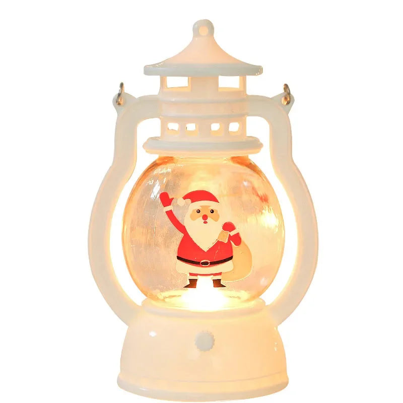 Battery-Powered LED Christmas Lantern – Festive Holiday Decor Lighting