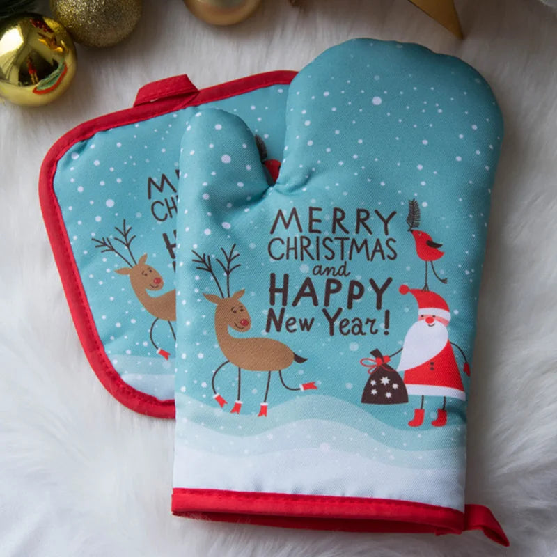 Christmas Oven Mitts and Pot Holders – Festive Holiday Kitchen Accessories