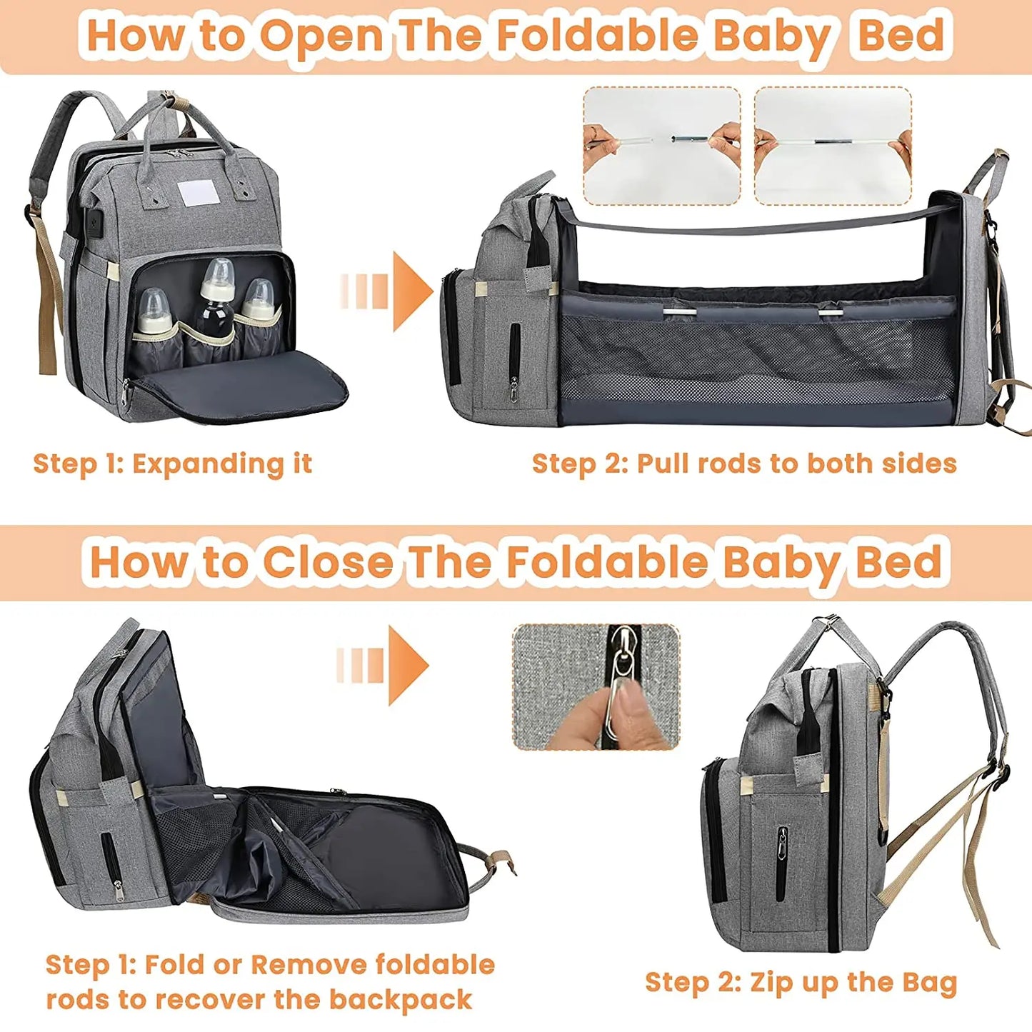 Convertible Diaper Bag