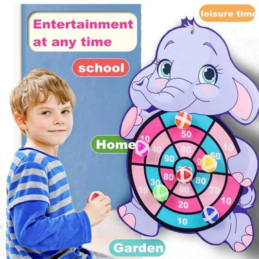 Sticky Ball Animal Dart Board for Kids | Interactive Indoor Game | Gift for Children Just a Gift Shop