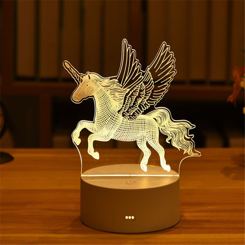3D Acrylic Night Light Neon Sign Lamp Gift.