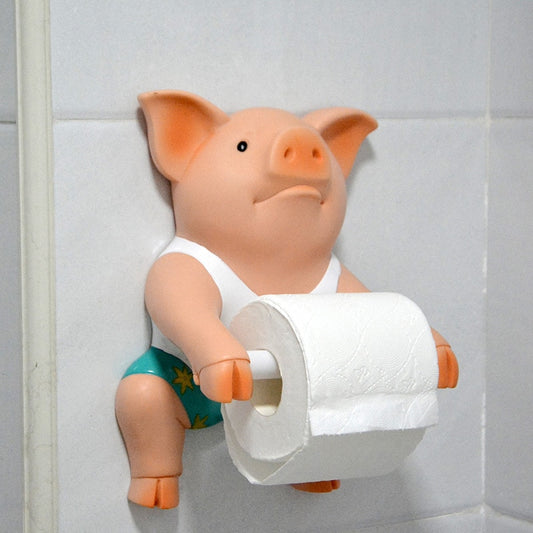 Fun Piggy Toilet Paper Holder - Unique and Playful Bathroom Accessory