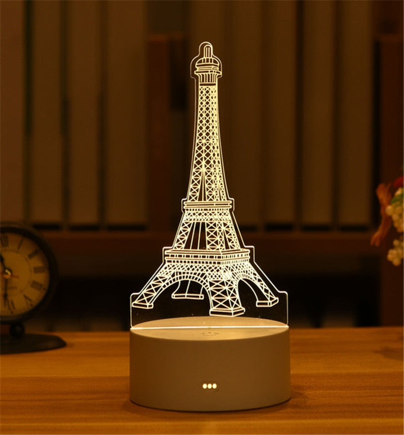 3D Acrylic Night Light Neon Sign Lamp Gift.