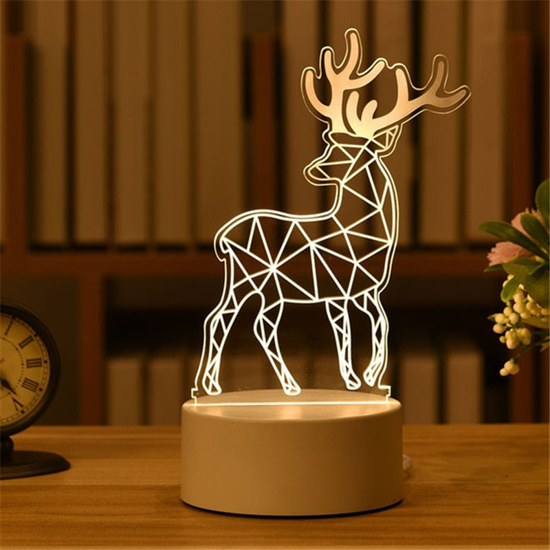 3D Acrylic Night Light Neon Sign Lamp Gift.