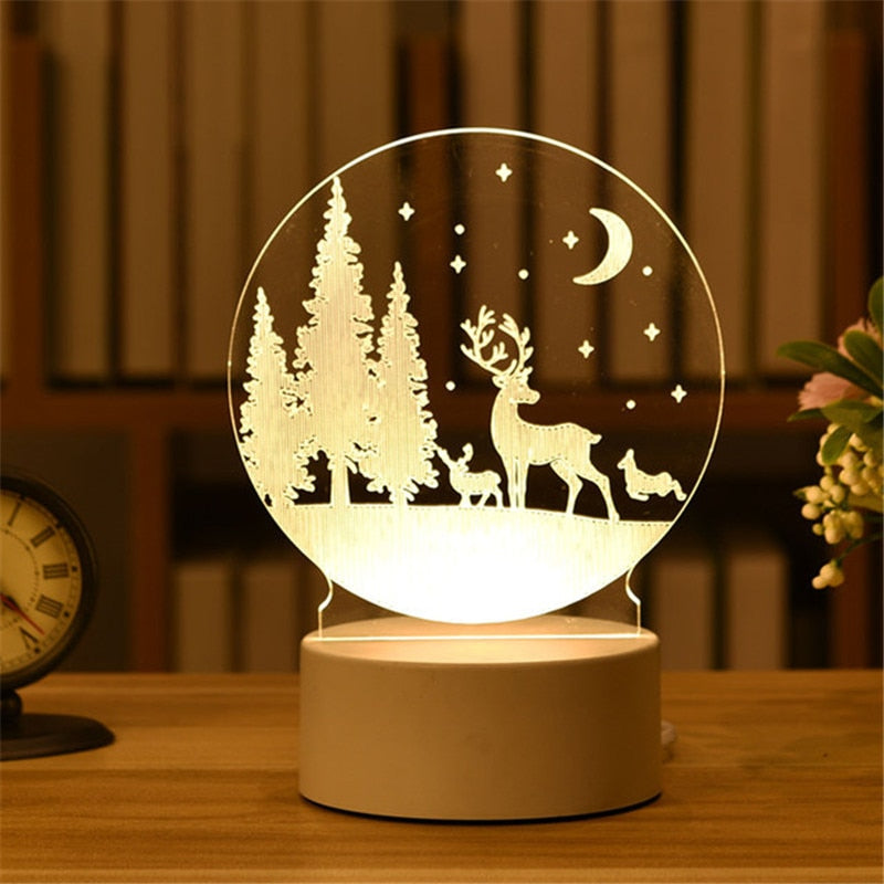 3D Acrylic Night Light Neon Sign Lamp Gift.