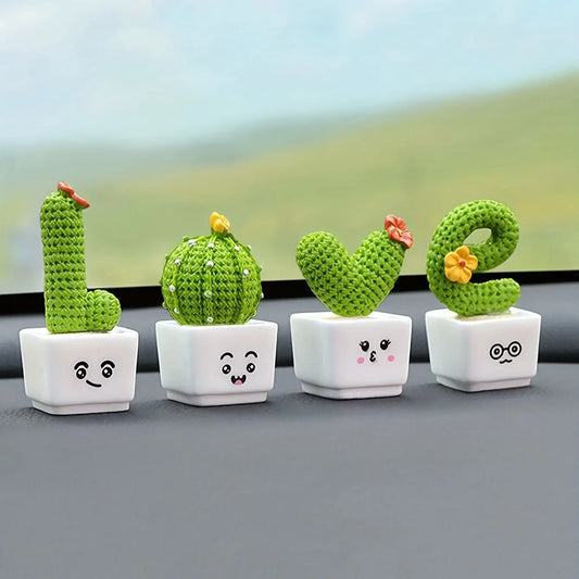 Mini Resin Succulent Cactus Green Plant Craft | Home and Office Decor Gift Idea