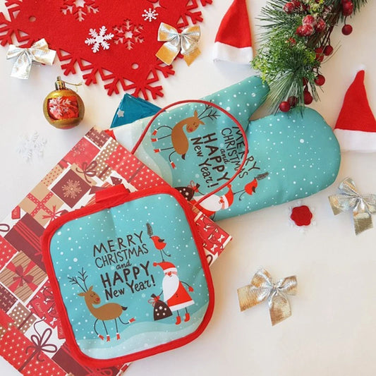 Christmas Oven Mitts and Pot Holders – Festive Holiday Kitchen Accessories