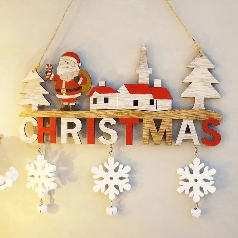 Hanging Wooden Christmas Decorations