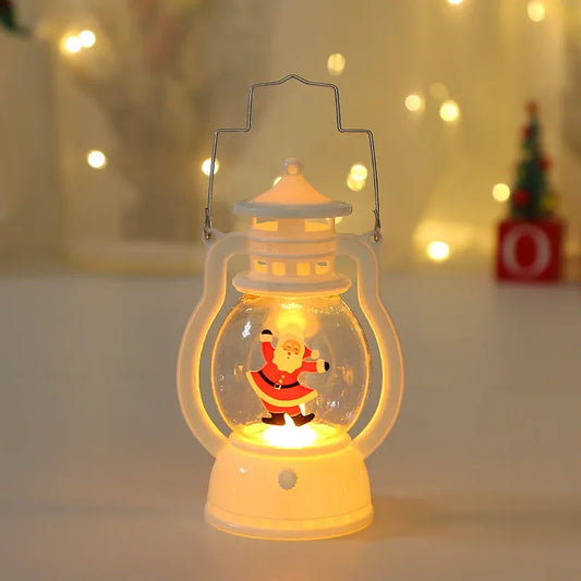 Battery-Powered LED Christmas Lantern – Festive Holiday Decor Lighting