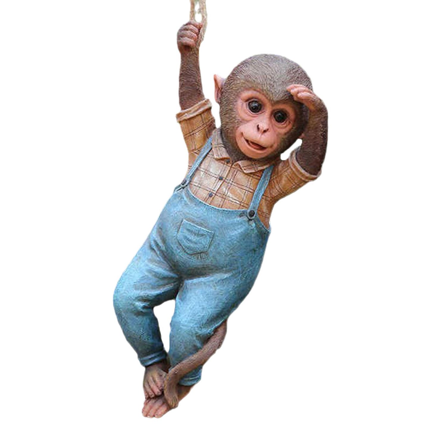 Hanging Monkey Figurine for Outdoor and Indoor Decoration | Fun Gift