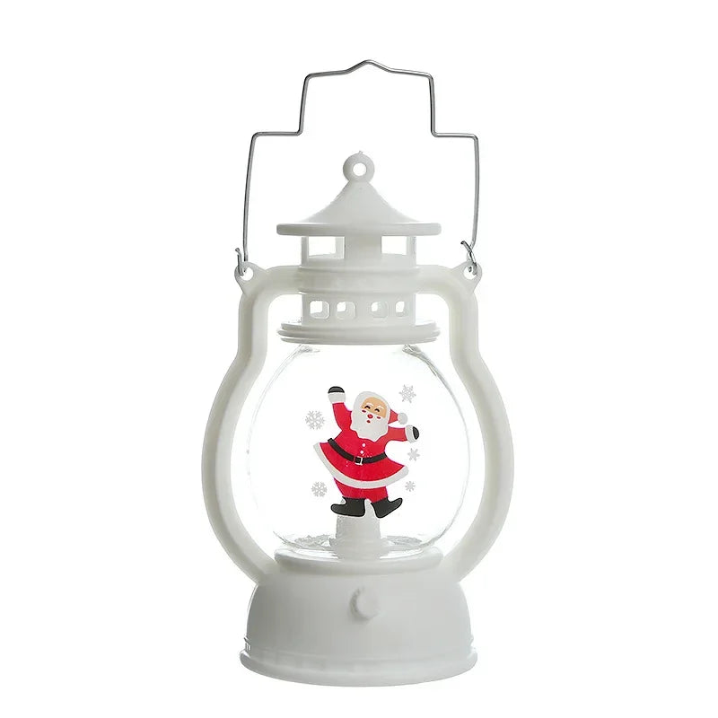 Battery-Powered LED Christmas Lantern – Festive Holiday Decor Lighting