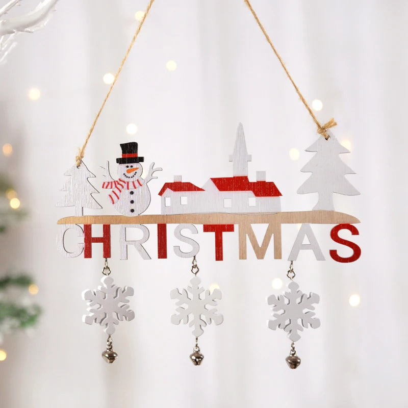 Hanging Wooden Christmas Decorations