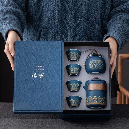 Shop Japanese Style Tea Cup Gift Box Set - 4 Cups | Authentic Japanese Tea Ceremony Accessories