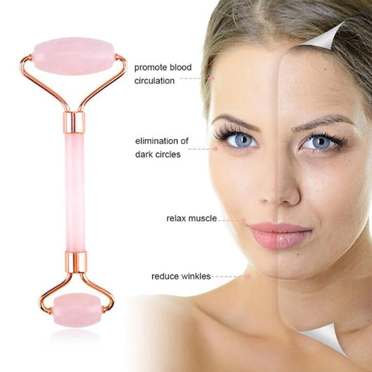 Rose Quartz Face Massage Scraper - Luxurious Skincare Elevation