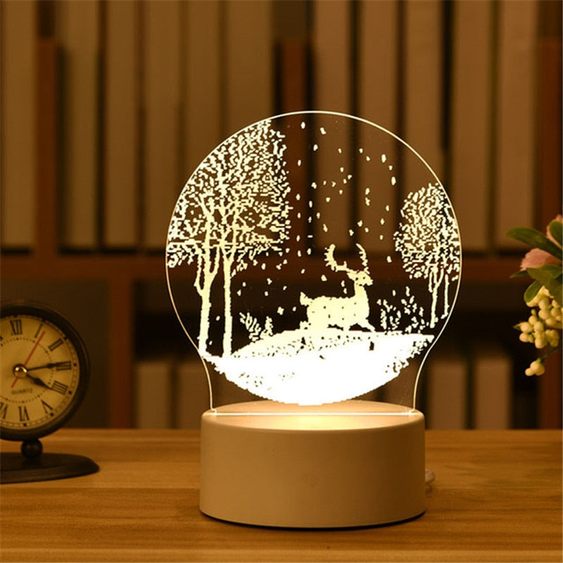 3D Acrylic Night Light Neon Sign Lamp Gift.