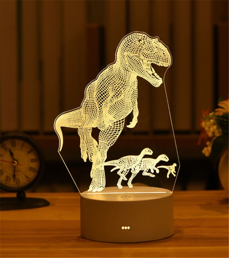 3D Acrylic Night Light Neon Sign Lamp Gift.