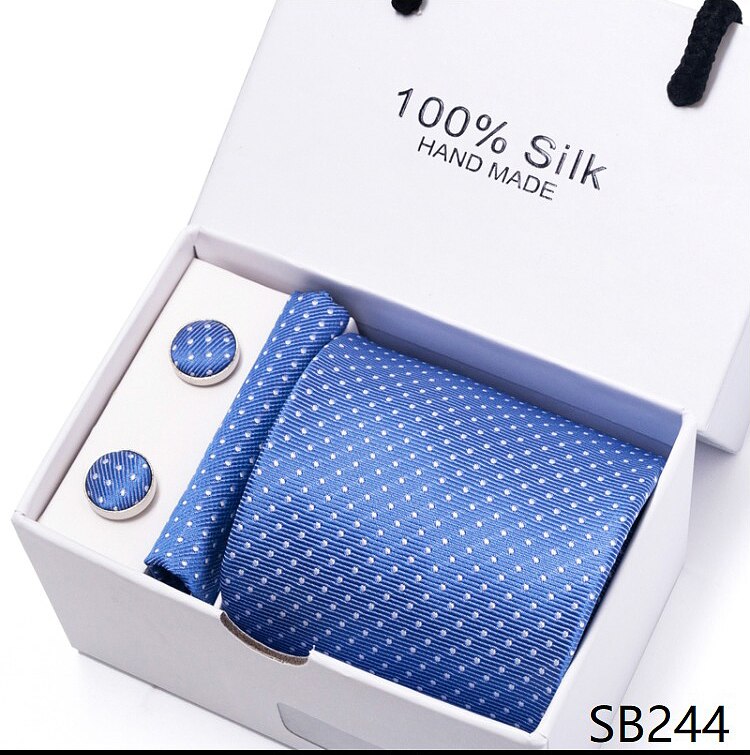 Gift for Men, 3 peice Tie, Cufflinks and pocket square.