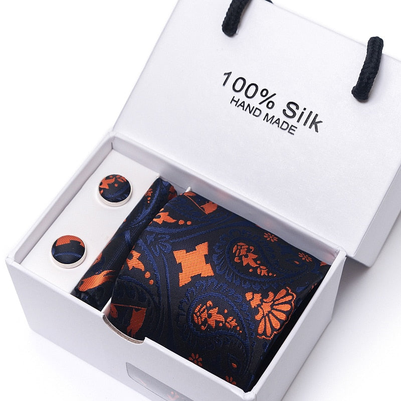 Gift for Men, 3 peice Tie, Cufflinks and pocket square.